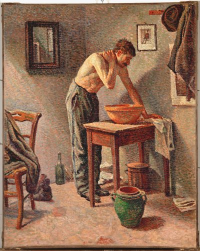 Muž, který se myje (olej na plátně) od Maximilien Luce