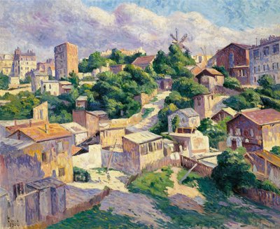 Montmartre, Paříž od Maximilien Luce