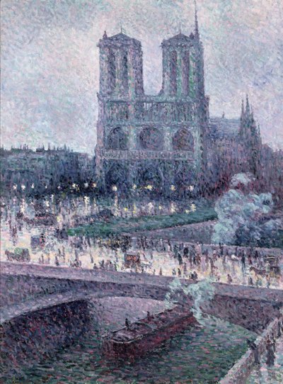 Notre Dame, cca 1900 (olej na plátně) od Maximilien Luce