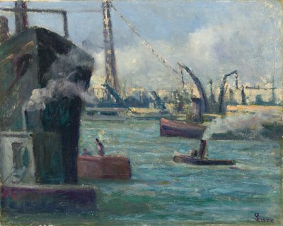 přístav Rouen, od Maximilien Luce
