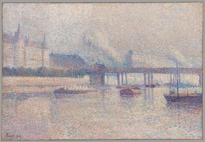 Břehy řeky Seiny v Paříži od Maximilien Luce
