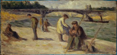 Nábřeží Quai Malaquais, před rokem 1936 (olej na dřevě) od Maximilien Luce
