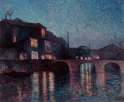 Řeka Sambre v Charleroi od Maximilien Luce