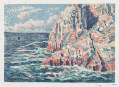 Moře v Camaretu, Červené skály od Maximilien Luce