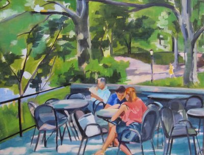 Scéna z Park Cafe od Maxine Shore