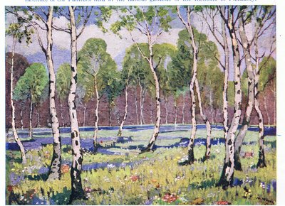 Spring Woodland (barva lito) od May Wilson Preston