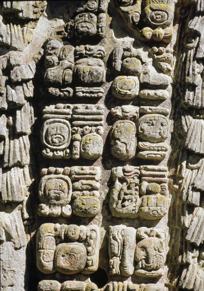 Stele A, Plaza of Ceremonies, 731 našeho letopočtu od Mayan