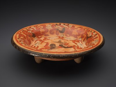 Stativová deska s Bohem N a Coatimundisem, 600-900 AD (keramika) od Mayan Mayan