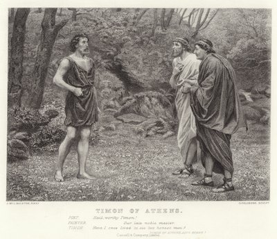 Timon Athénský, Timon Athénský, V. dějství, I. scéna (rytina) od McLaren John Ralston