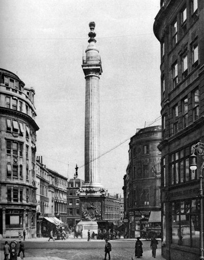 The Monument to the Great Fire, Londýn, 1926-1927. od McLeish