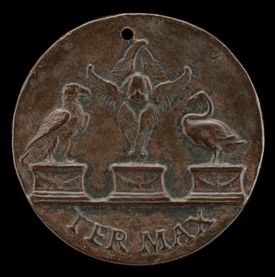 Cherub, Labuť a Orel [reverzní], c. 1513. od Mea