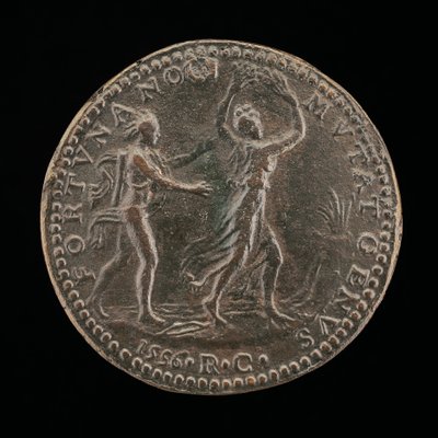 Apollo pronásleduje Daphne [reverse], 1556. od Medallist R.C.