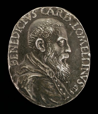 Benedetto Lomellini z Janova, 1517-1579, kardinál 1565 [avers]. od Medallist T.R.