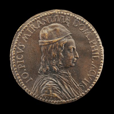Giovanni Pico della Mirandola, 1463-1494, filozof a básník. od Medallist T.R.