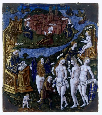 Deska s rozsudkem Paříže od Meester van de Aeneis (attributed to)