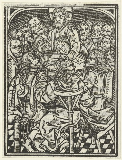 Poslední večeře od Meester van de Delbecq Schreiber Passie (attributed to)