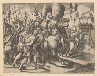 Triomf van Scipio od Meester van de Dobbelsteen