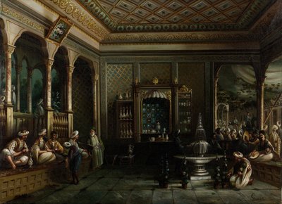 Coffee House v Tophane, druhá polovina 19. století. od Megerdich Jivanian