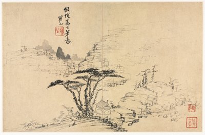 Krajiny v různých stylech po starých mistrech, 1690. od Mei Qing