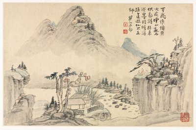 Krajiny v různých stylech po starých mistrech, 1690. od Mei Qing
