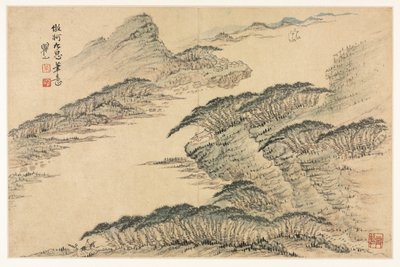 Krajiny v různých stylech po starých mistrech, 1690. od Mei Qing