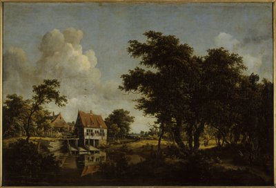 Mlýny, mezi lety 1664 a 1668 (olej) od Meindert Hobbema