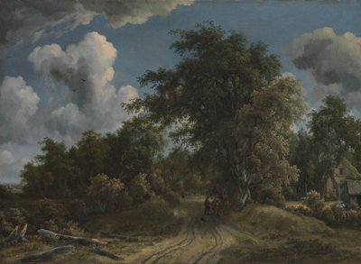 Woodland Road, ca. 1670. od Meindert Hobbema