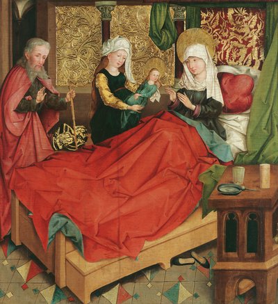 Narození Marie od Meister der Divisio Apostolorum