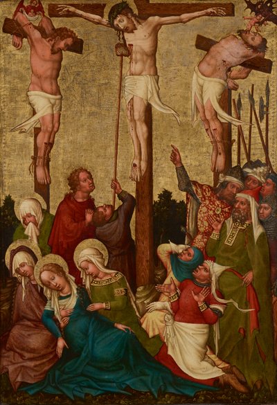 Ukřižování Krista od Meister der St. Lambrechter Votivtafel