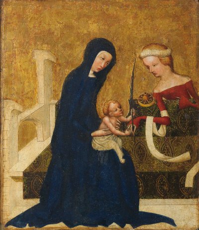 Mystický sňatek sv. Kateřina od Meister von Heiligenkreuz