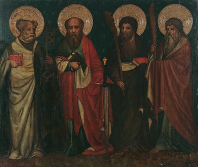 Apoštolové Petr, Pavel, Jakub starší J a Simon od Meister von Laufen