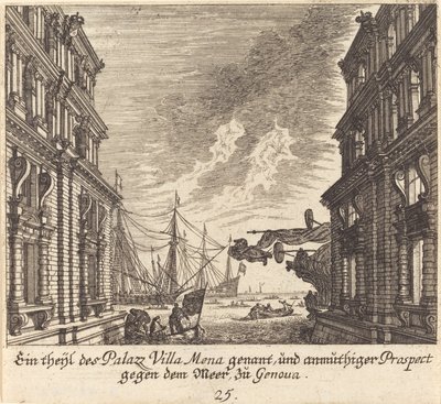 Palác Villamena, Janov od Melchior Küsel after Johann Wilhelm Baur