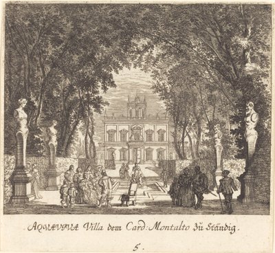 Villa Aquaviva od Melchior Küsel after Johann Wilhelm Baur