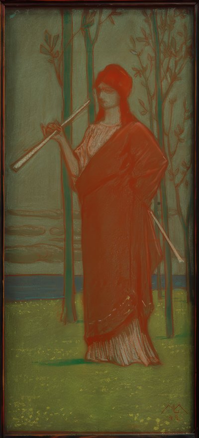 Múza u moře od Melchior Lechter