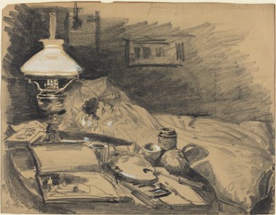 Umělcovo studio od Melchior Lechter