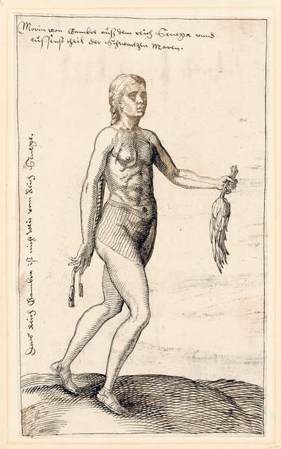 Žena z Gambie, 1583 od Melchior Lorck