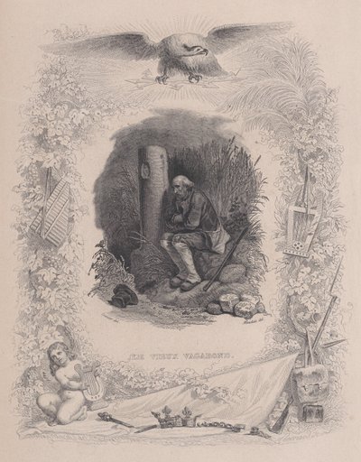 The Old Vagabond, z The Complete Works of Béranger, 1829. od Melchior Peronard