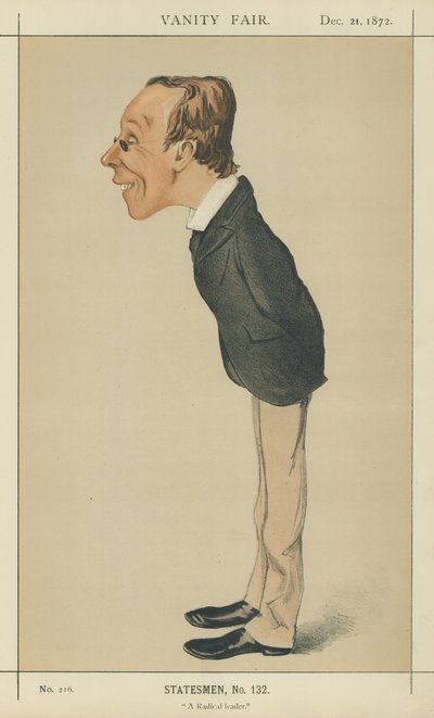 Pan Henry Fawcett (barevné lito) od Melchiorre Delfico