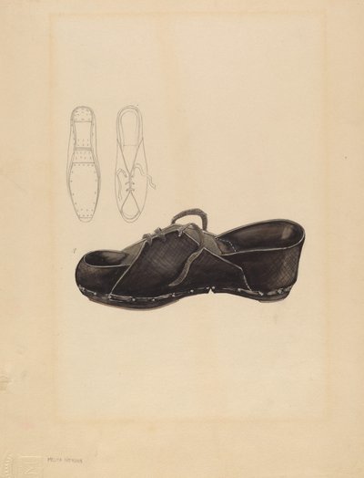 Ženský dřevák, c. 1936. od Melita Hofmann