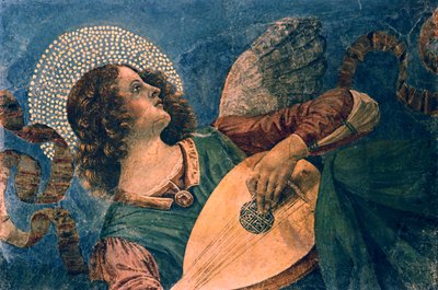 Anděl hrající na loutnu, 15. století od Melozzo da Forli