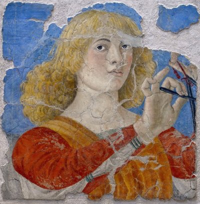 Hudební anděl od Melozza da Forliho, cca 1480 (freska) od Melozzo da Forli