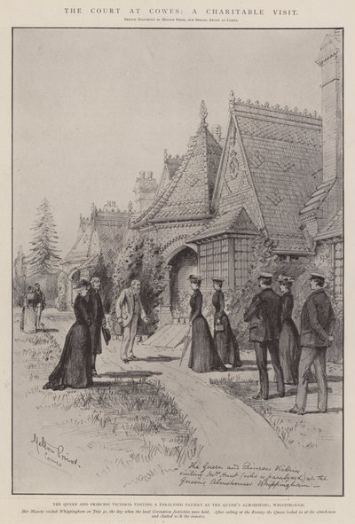 Soud v Cowes, charitativní návštěva od Melton Prior