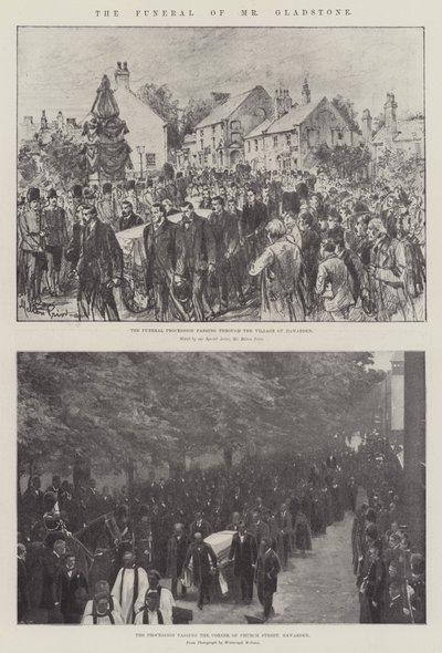 Pohřeb pana Gladstonea od Melton Prior
