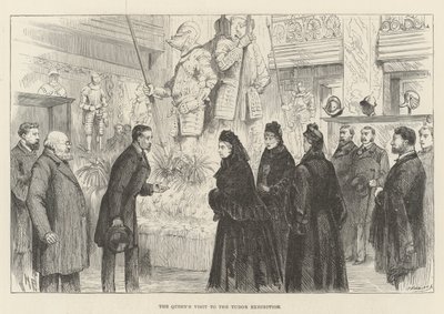 Návštěva královny na výstavě Tudorovců od Melton Prior