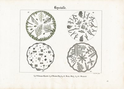 Krystalové formy různých solí od Meno Haas