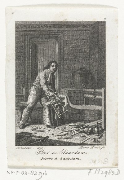 Petra Velikého v Zaandamu, 1697 od Meno Haas