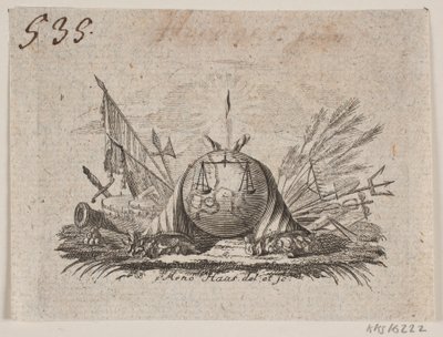 Vignette k A. Schytte „Přirozená a politická ústava Dánska a Norska“, část I od Meno Haas