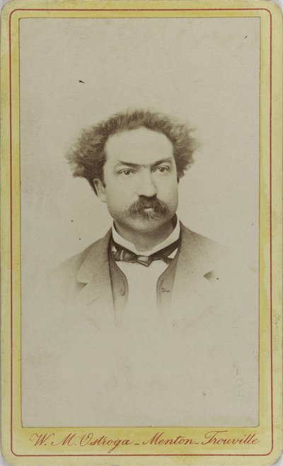 Portrét skladatele Roberta Planquette 1848-1903, c. 1880. od Menton . Photo studio W.M. Ostroga