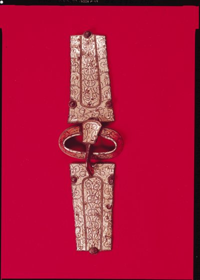 Přezka na opasek, ze hřbitova v Escolives-Sainte-Camille, Yonne (stříbrná) od Merovingian