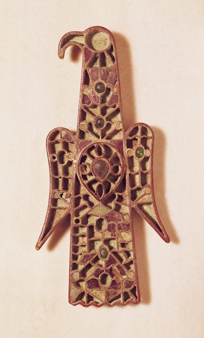 Brož ve tvaru orla (kov a smalt) od Merovingian